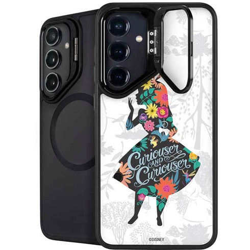 Disney Alice in Wonderland (animated) Silhouette Curiouser and Curiouser Galaxy S25 Kickstand Case